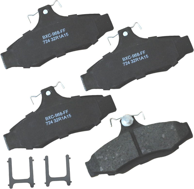 Bendix Premium SBC724 Ceramic Rear Brake Pads for Daewoo Leganza 2002-1999, Nubira 2002-1999, Mitsubishi Diamante 2004-1997 - Image 1